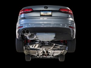 Volkswagen Jetta Mk6 Performance Exhaust - AWE Tuning - Track Edition - Chrome Silver - `09-`14